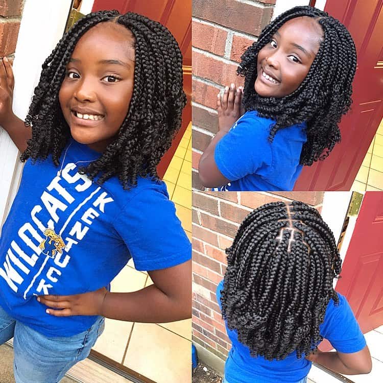 kids bob box braids