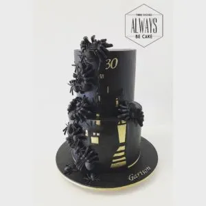 haunted house themed cake