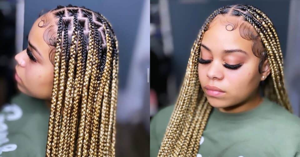 60 Cute Mixed Colour Braids Hairstyles For Black Women