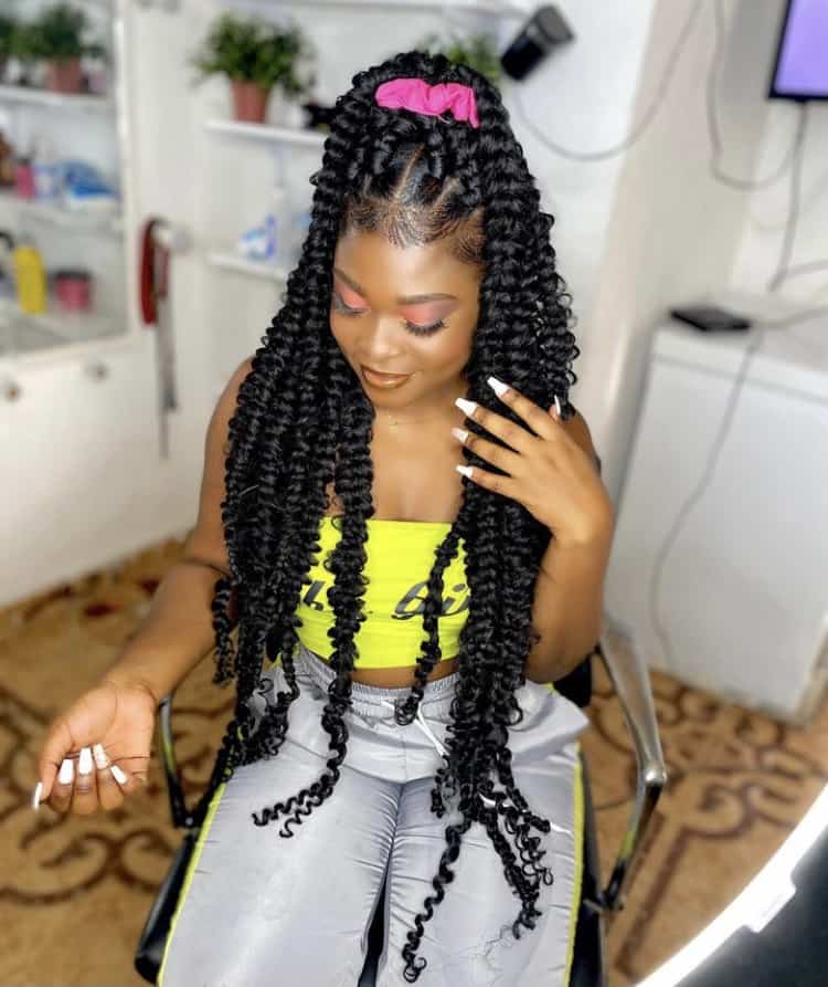 long passion braids
