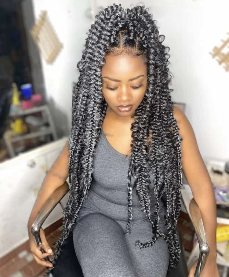 grey passion braids