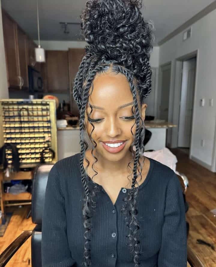 Island twists updo