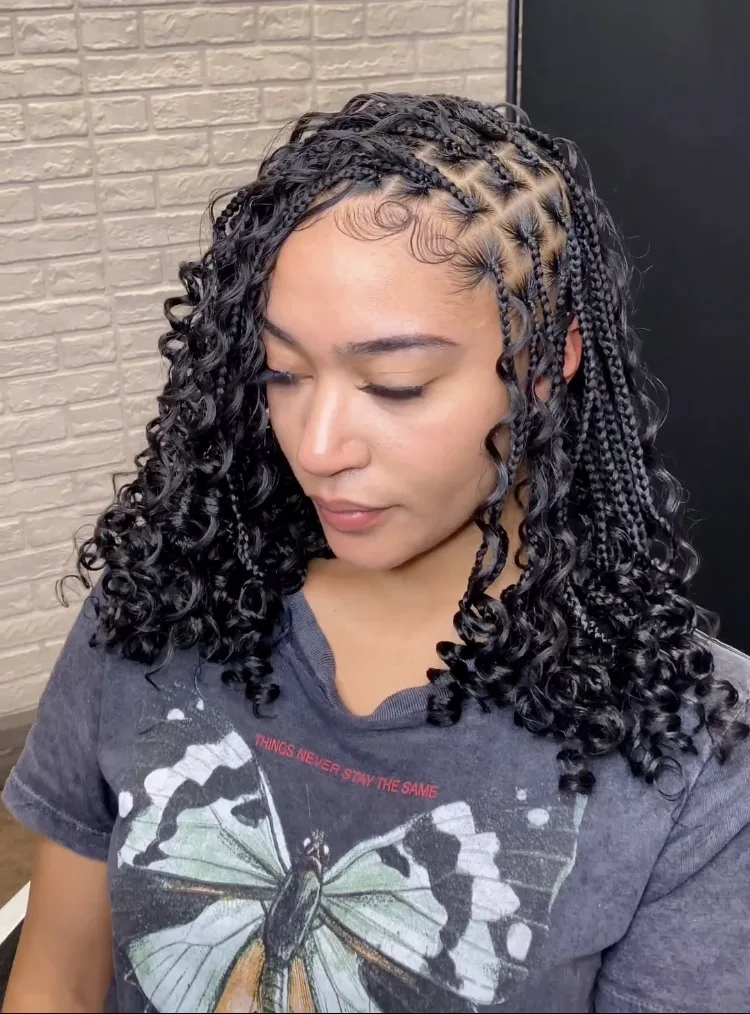 50 Boho Bob Knotless Braids Hairstyles Perfect For Fall