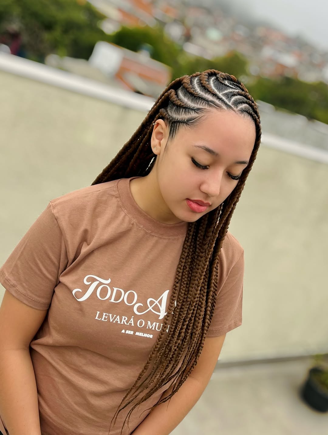 color 30 brown freestyle lemonade Fulani braids 