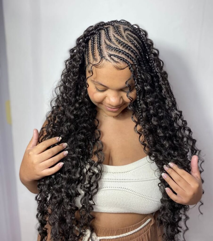 boho lemonade Fulani braids 