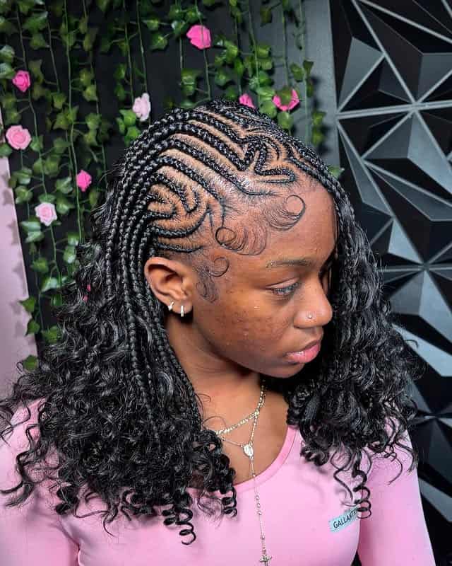 Freestyle Boho Bob Lemonade Fulani Braids