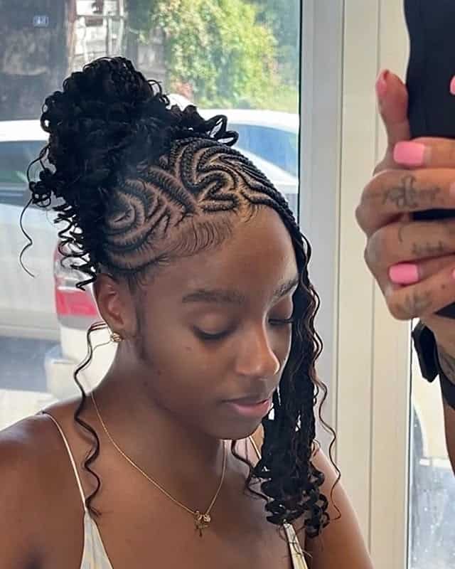 Freestyle Boho Bob Lemonade Fulani Braids