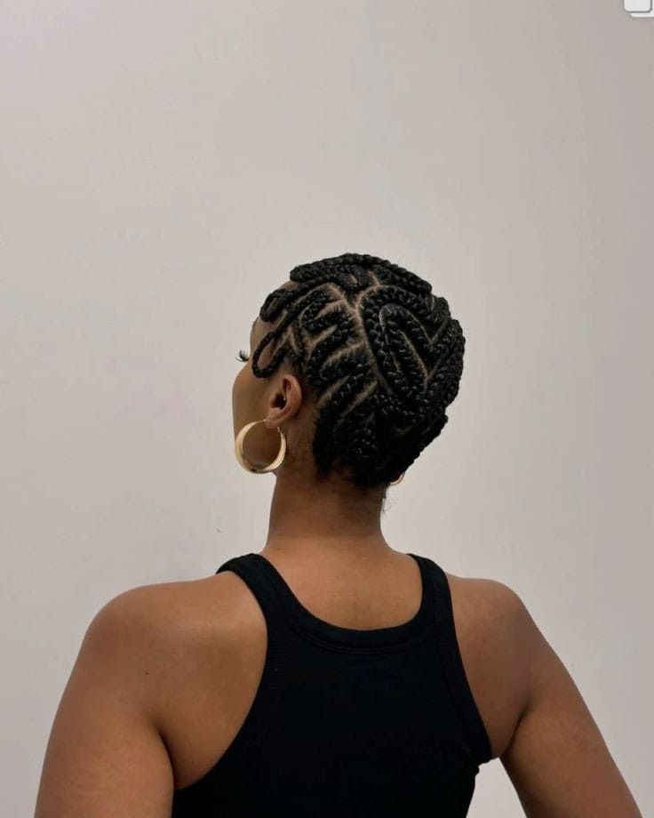 Freestyle braided bald head