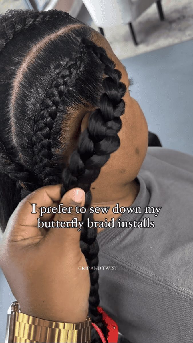 40 Butterfly Stitch Braids Hairstyles To Try In 2025