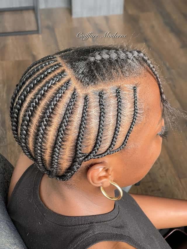 Bob Fulani Braids With A Flip Curl Sew-In Hairstyles aka the Tyla bob foundation