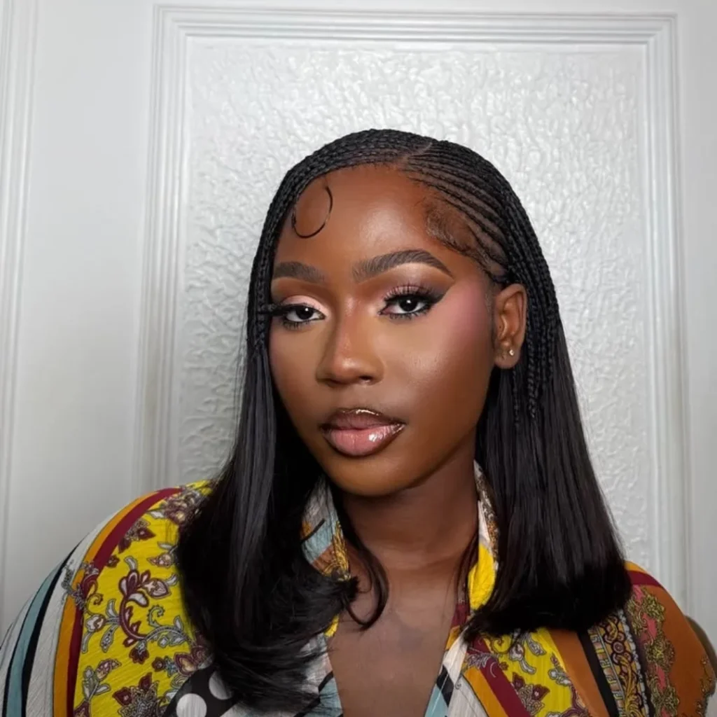 Tyla Braided Bob With a Swoop