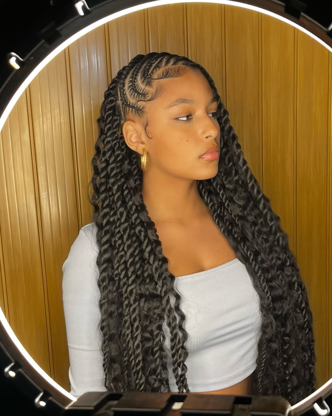 large boho lemonade Fulani twists