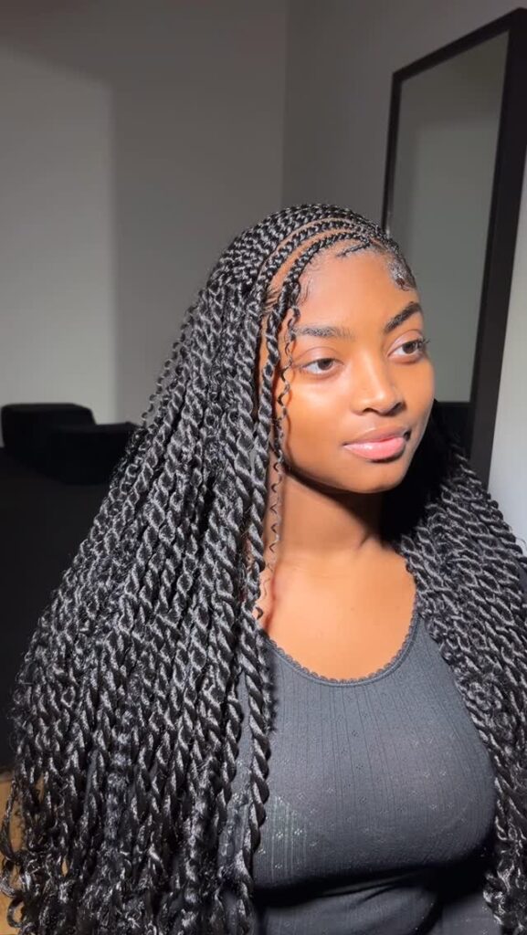 medium boho lemonade Fulani twists