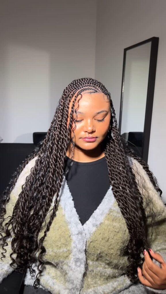 long boho lemonade Fulani twists