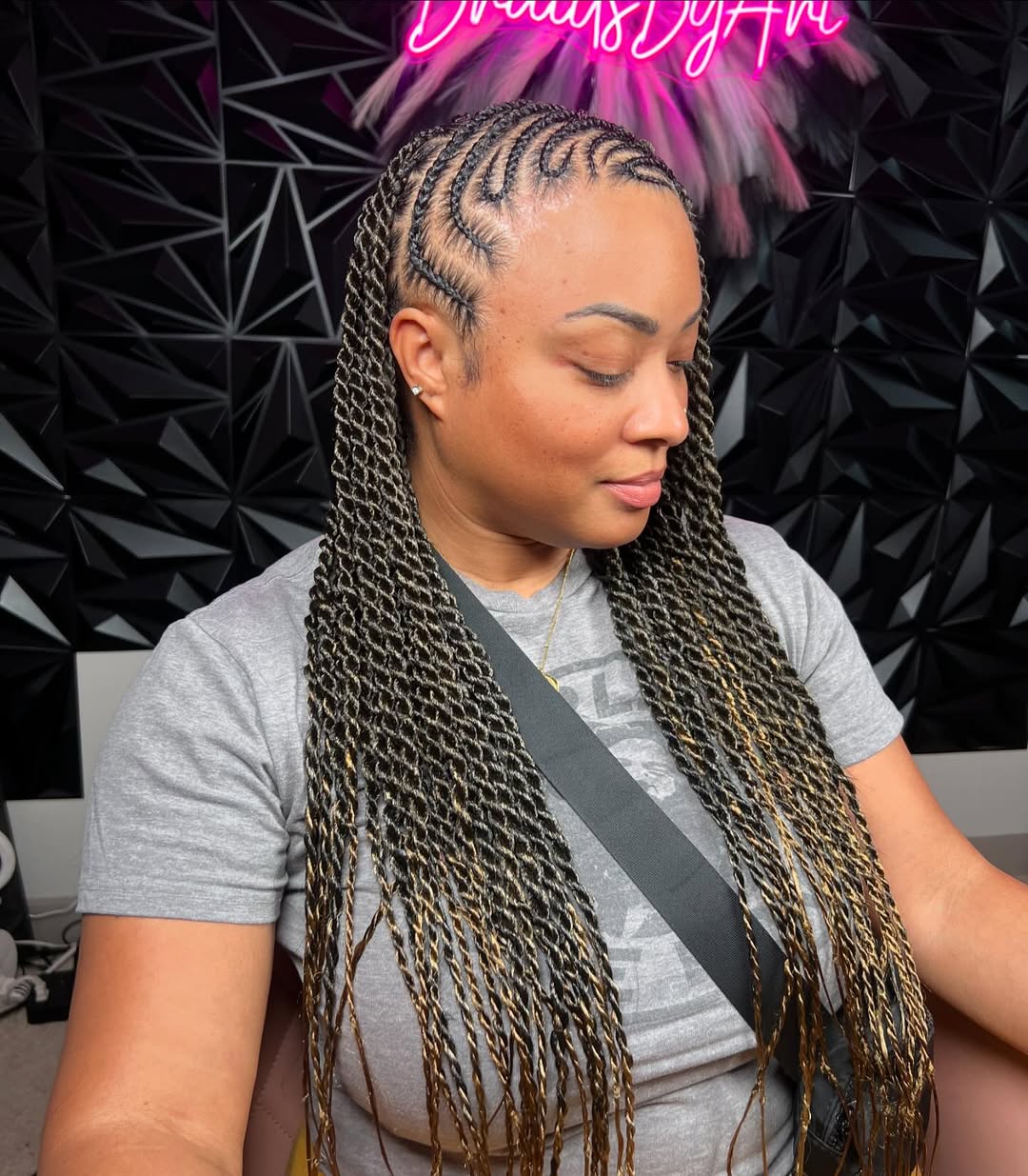 ombre lemonade Fulani twists