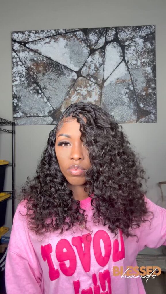 miracle knots using loose deep curl hair