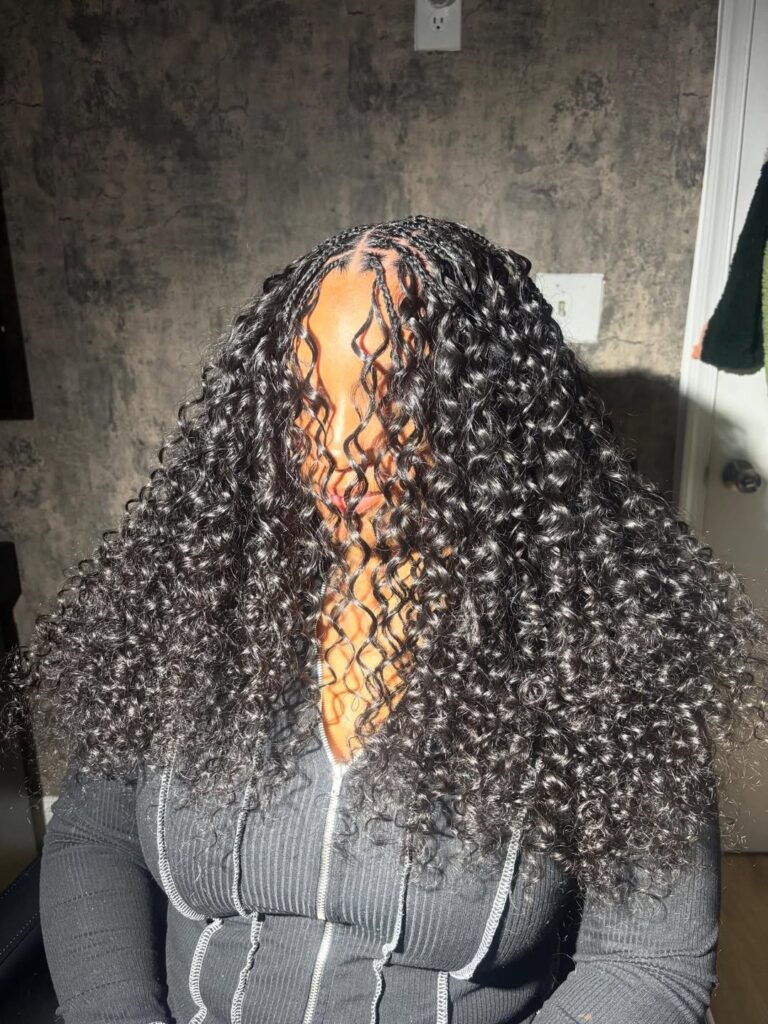 miracle knots done using natural wave hair 