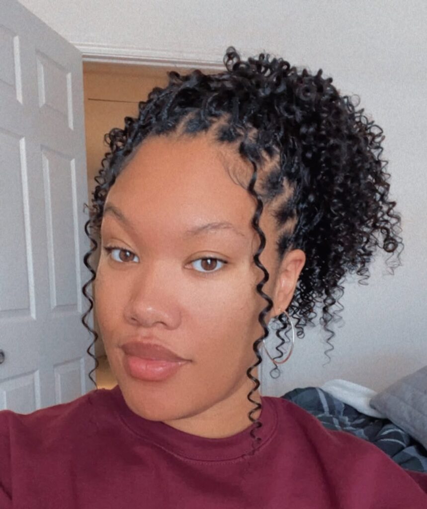 bob water wave miracle knots in a ponytail 