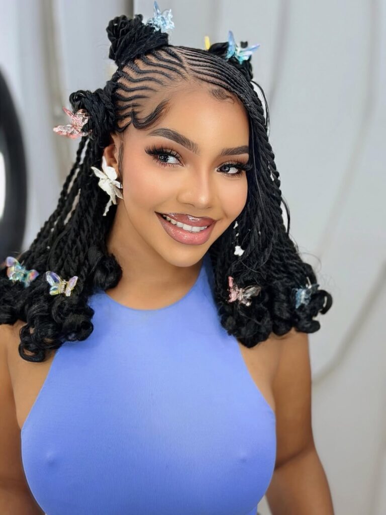 Freestyle bob lemonade Fulani twists