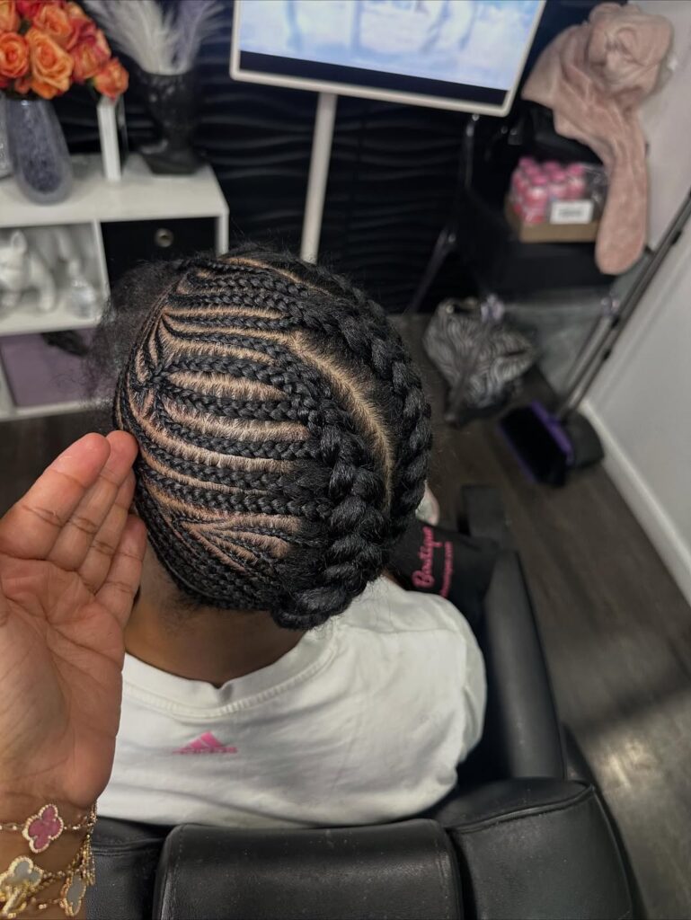 Cassie braids braid down process/tutorial