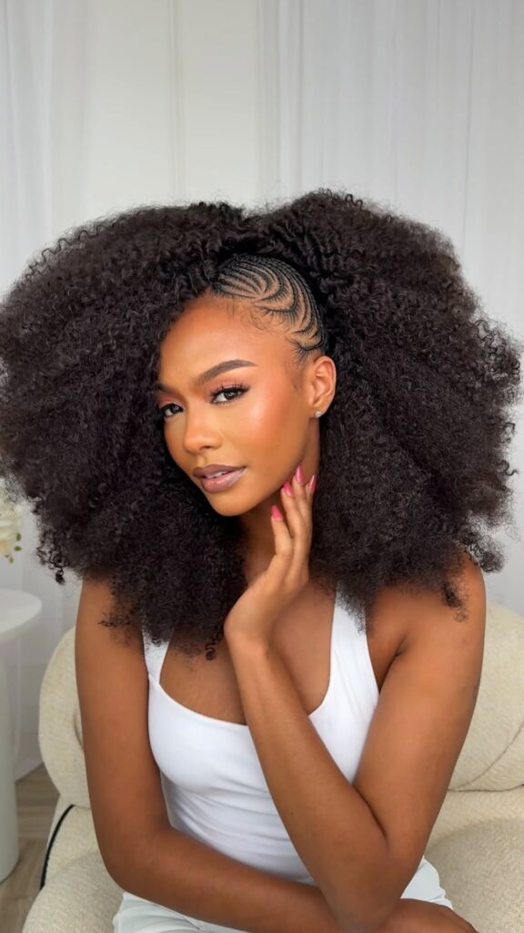 cassie braids with kinky bulk hair