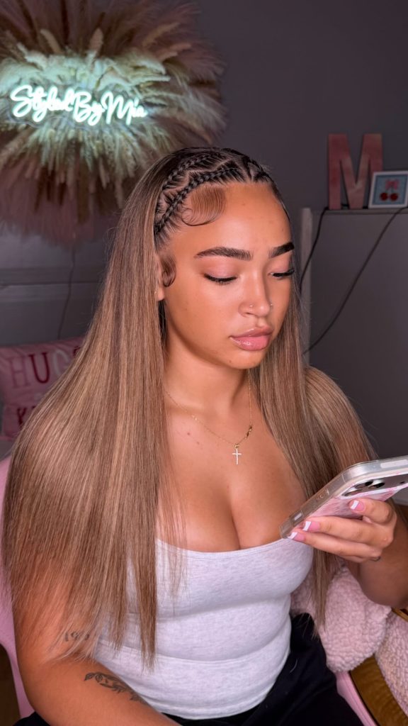 auburn jayda wayda braids with quick weave